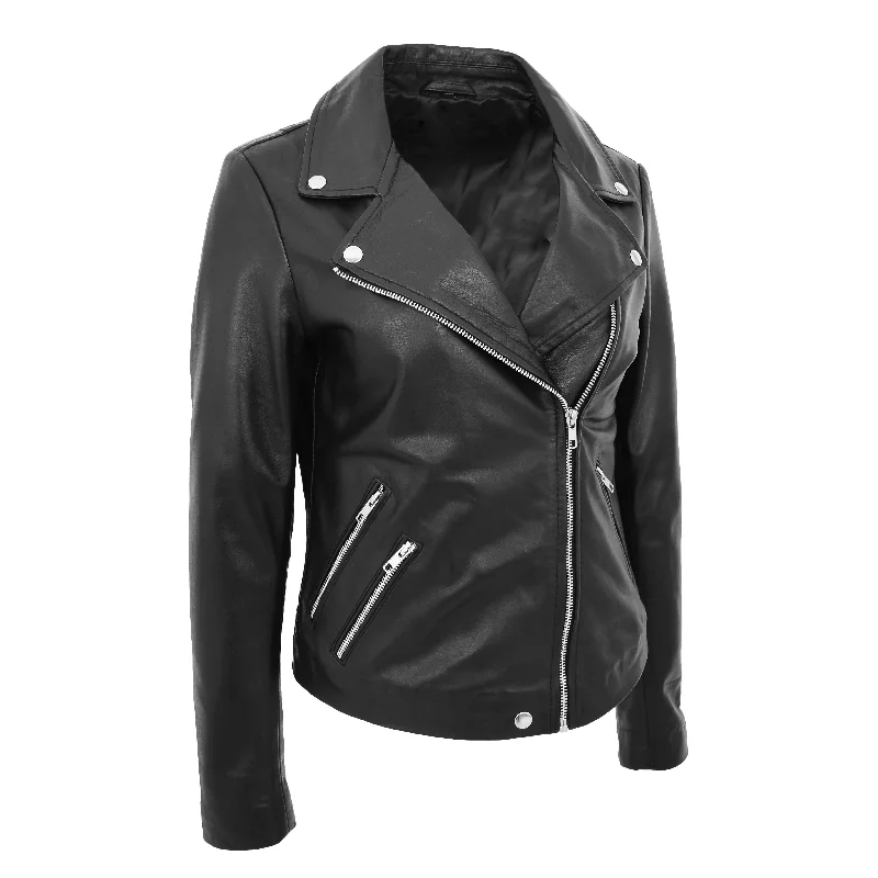 Ladies Real Leather Jacket Zip Fasten Fitted Biker Style Coat Sadie Black Denim Jacket Leather Jacket Suede Jacket Ladies Real Leather Jacket Zip Fasten Fitted Biker Style Coat Sadie Black Denim Jacket Leather Jacket Suede Jacket