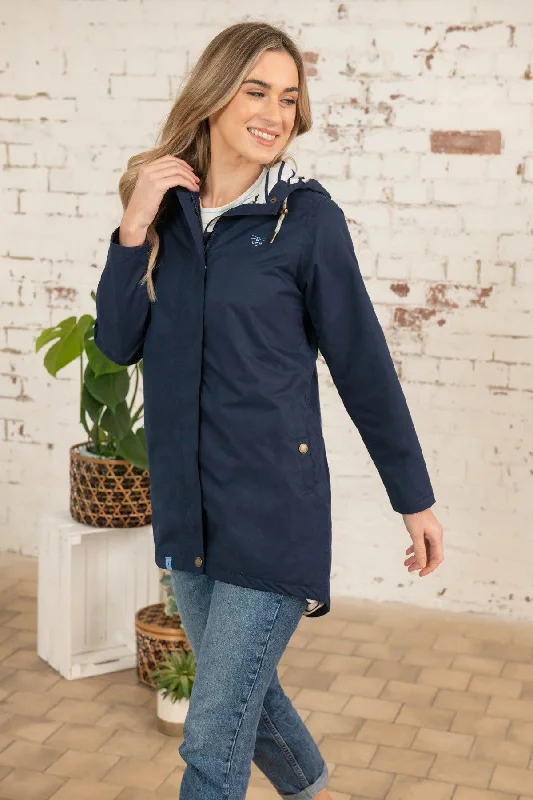 Lighthouse Beachcomber Long Jacket -NAVY Oversized Jacket Tailored Jacket Straight Jacket Lighthouse Beachcomber Long Jacket -NAVY Oversized Jacket Tailored Jacket Straight Jacket