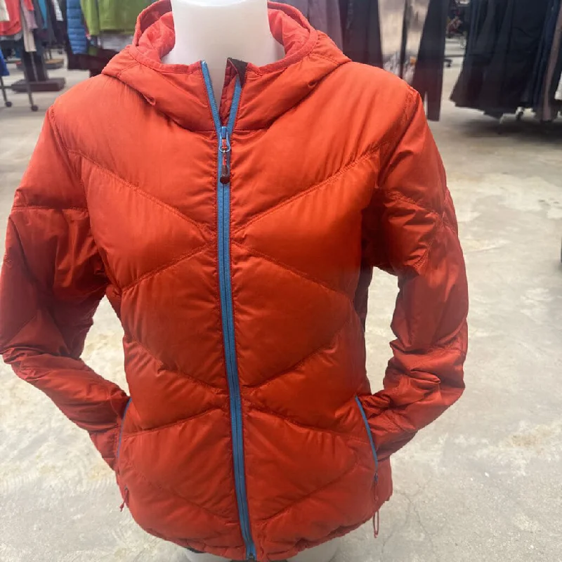 Merrell - Women's Hooded Down Jacket: Orange-women-LG Mesh Jacket Canvas Jacket Denim Jacket Merrell - Women's Hooded Down Jacket: Orange-women-LG Mesh Jacket Canvas Jacket Denim Jacket