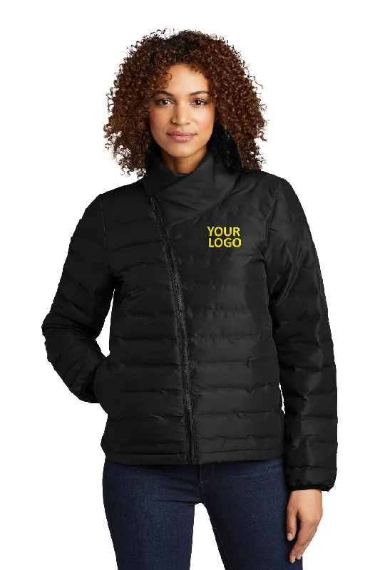 OGIO Ladies Street Puffy Custom Jackets, Blacktop Nylon Fabric Polyester Fabric Spandex Fabric OGIO Ladies Street Puffy Custom Jackets, Blacktop Nylon Fabric Polyester Fabric Spandex Fabric