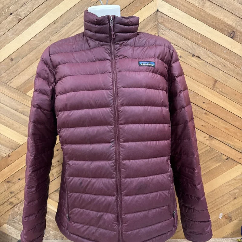 Patagonia - Women's Down Sweater Jacket - MSRP $349: Bugundy-women-XL Satin Jacket Silk Jacket Chiffon Jacket Patagonia - Women's Down Sweater Jacket - MSRP $349: Bugundy-women-XL Satin Jacket Silk Jacket Chiffon Jacket