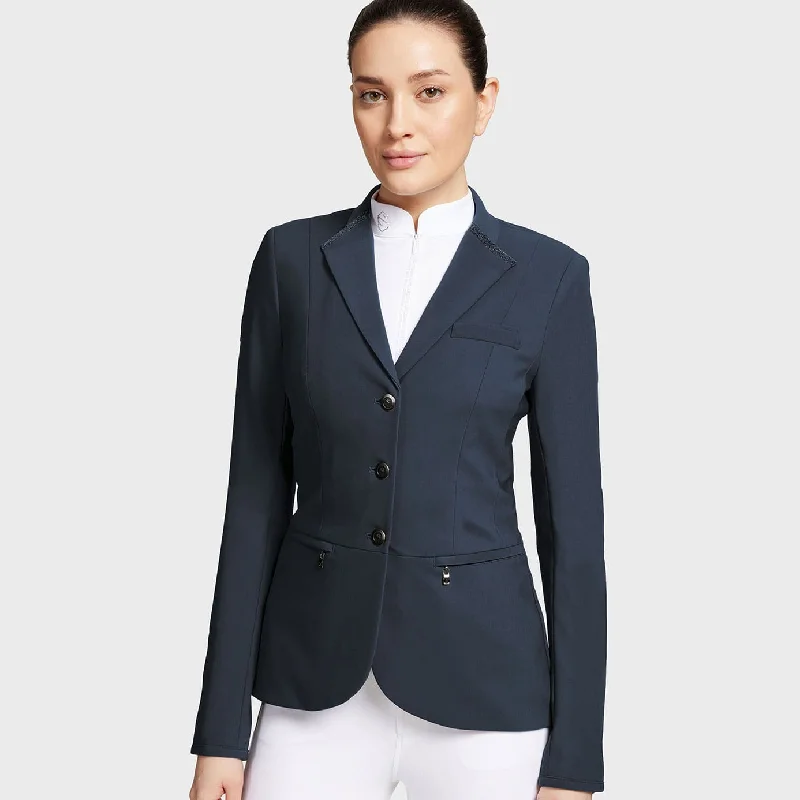 Samshield Victorine Premium Tall Show Jacket - Navy Welt Pockets Slit Pockets Flap Pockets Samshield Victorine Premium Tall Show Jacket - Navy Welt Pockets Slit Pockets Flap Pockets