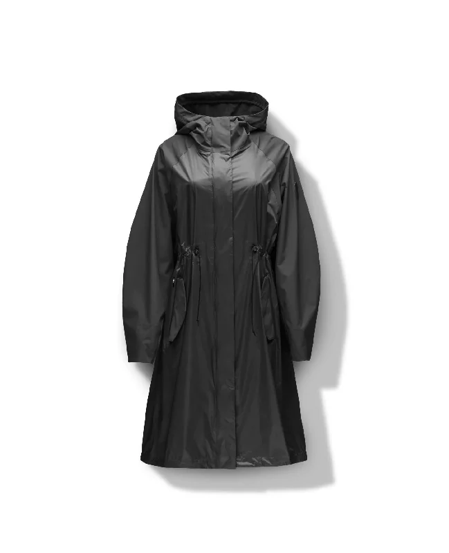 Reyna Women's Packable Long Shell Jacket Ribbed Jacket Pleated Jacket Ruffled Jacket Reyna Women's Packable Long Shell Jacket Ribbed Jacket Pleated Jacket Ruffled Jacket