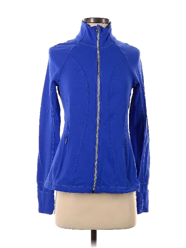 Zip Up Hoodie Hoodie with Lace Feminine Delicate