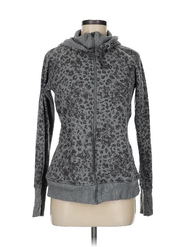 Zip Up Hoodie Hoodie with Button Classic Timeless