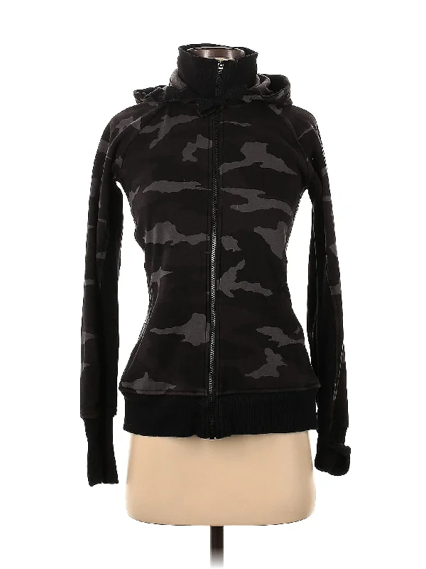 Zip Up Hoodie Hoodie with Bell Sleeves Flared Feminine