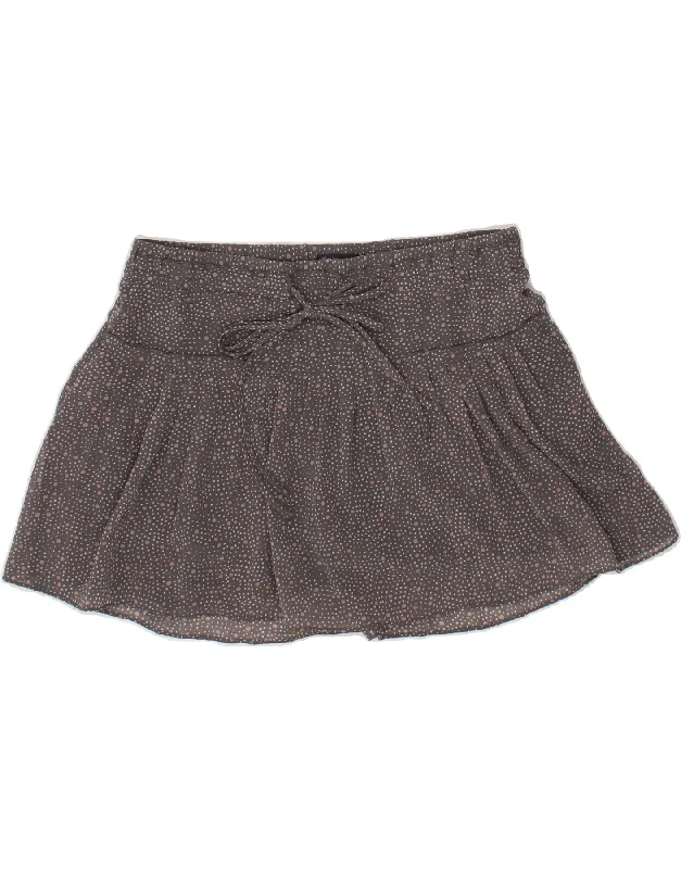 AMERICAN EAGLE Womens Low Waist Mini Skirt UK 10 Small W32  Grey Spotted mini skirt trendy