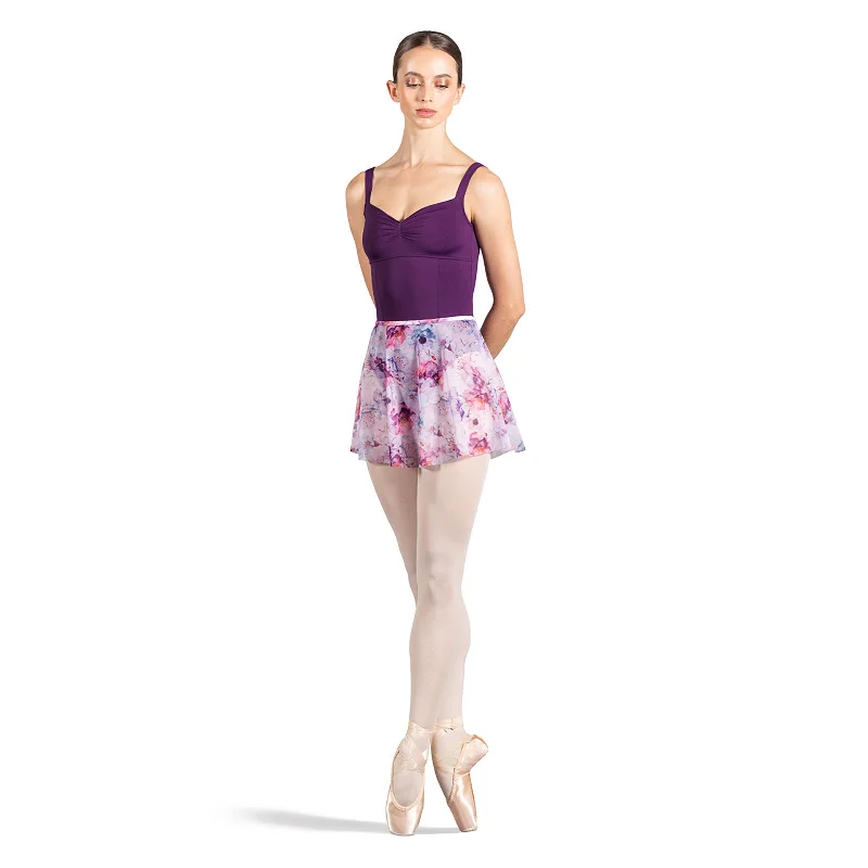 Bloch Adult Pull-On Mesh Floral Skirt corduroy skirt durable