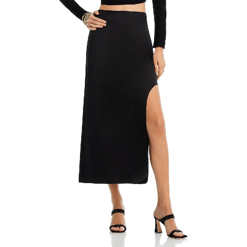 By Malene Birger Womens Solid Recycled  Midi Skirt midi skirt versatile