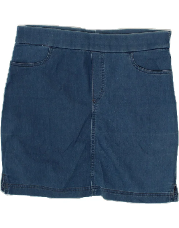 COLUMBIA Womens Mini Denim Skirt Small W27 Blue denim skirt classic