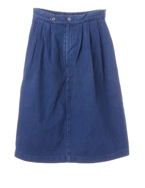 Indigo Midi Skirt chiffon skirt floaty