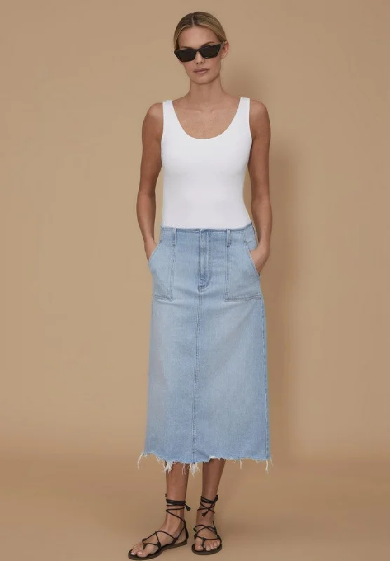 Le jean Jocelyn Skirt - Field of Dreams low waist skirt