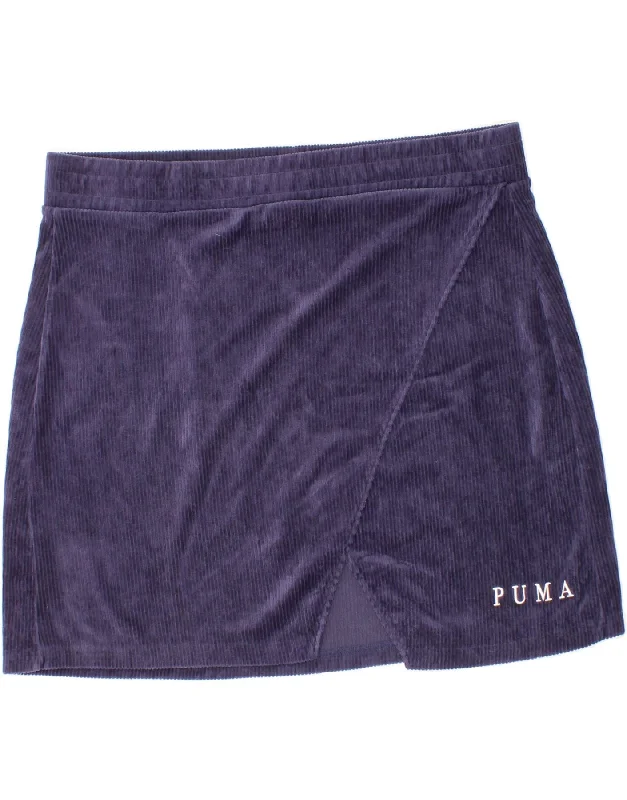 PUMA Womens Mini Skirt W26 Small Navy Blue lace skirt feminine