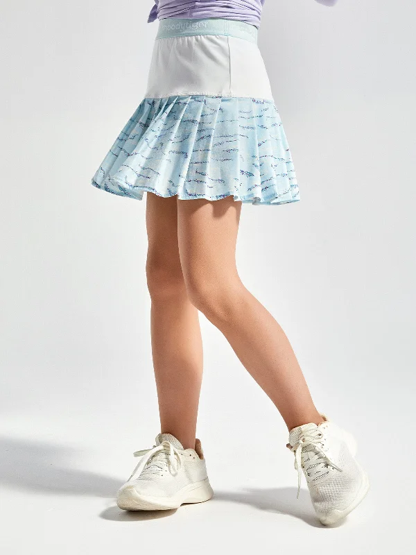 Tennis Pleated Skirt linen skirt natural