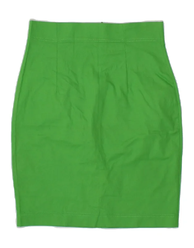 VINTAGE Womens Pencil Skirt W36 XL Green boho skirt vibe